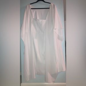 White ELOQUII dress. Perfect for a special event.